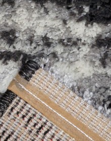  Высоковорсный ковер Fiber Shaggy 1295А Black-Dark Grey - высокое качество по лучшей цене в Украине.